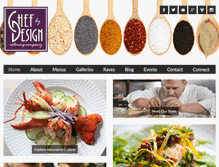 Tablet Screenshot of chefbydesigncatering.com